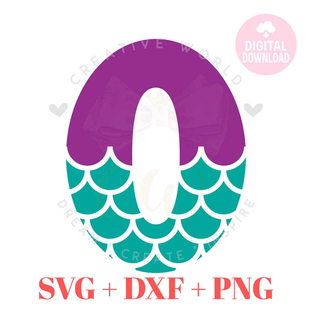 Zero | Number 0 | Mermaid Birthday Girl SVG