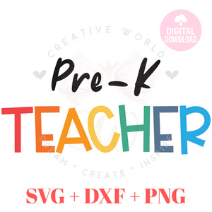 Pre-K Teacher svg