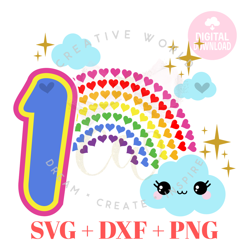 My 1st Birthday SVG | Rainbow Birthday