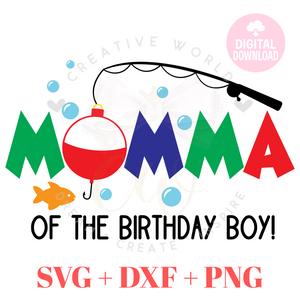 Momma of the Fish One Birthday svg