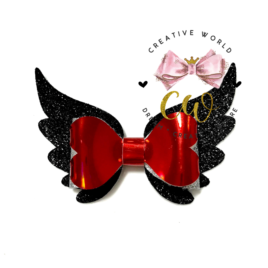 Angel Wing Hair Bow Template | CWC075