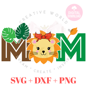 Mom Lion svg | Lion Birthday svg