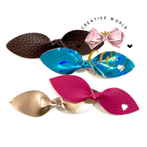 4 in 1 Adorable Leaf Knot Hair Bow Template | CWC032