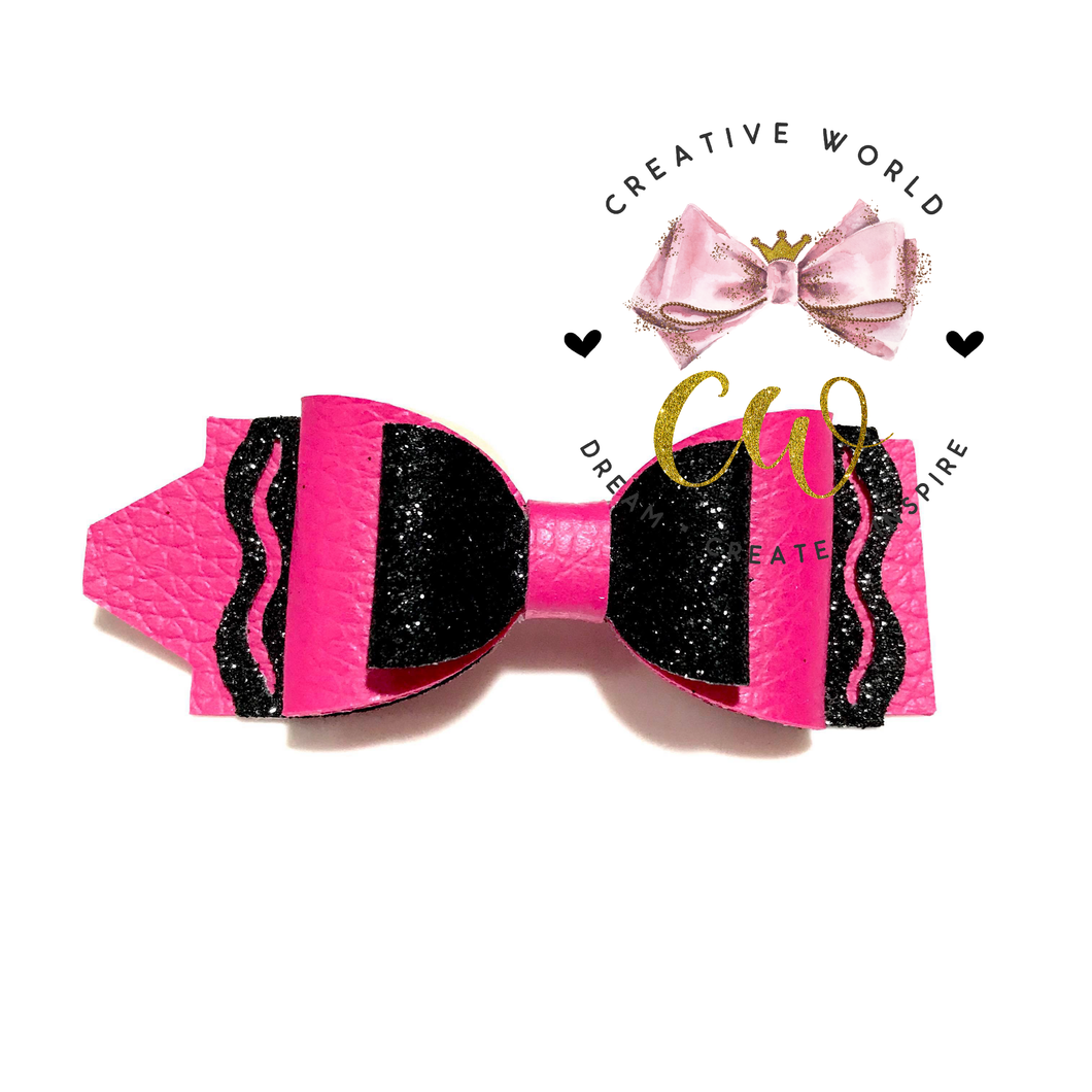 Crayon Hair Bow Template | CWC144