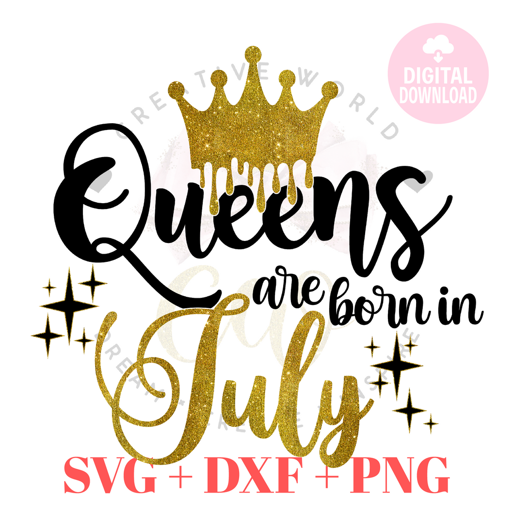 Queens are born in July svg | July Queen svg