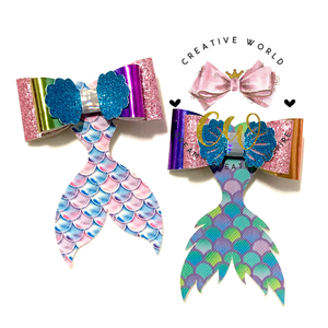 Mermaid Hair Bow Template | CWC118