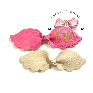 Angel Wing Knot Hair Bow Template | CWC112