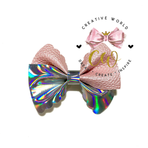 Scallop Pinch Hair Bow Template | CWC160