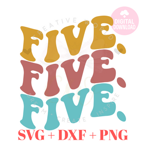 Five Birthday svg | Boho Five