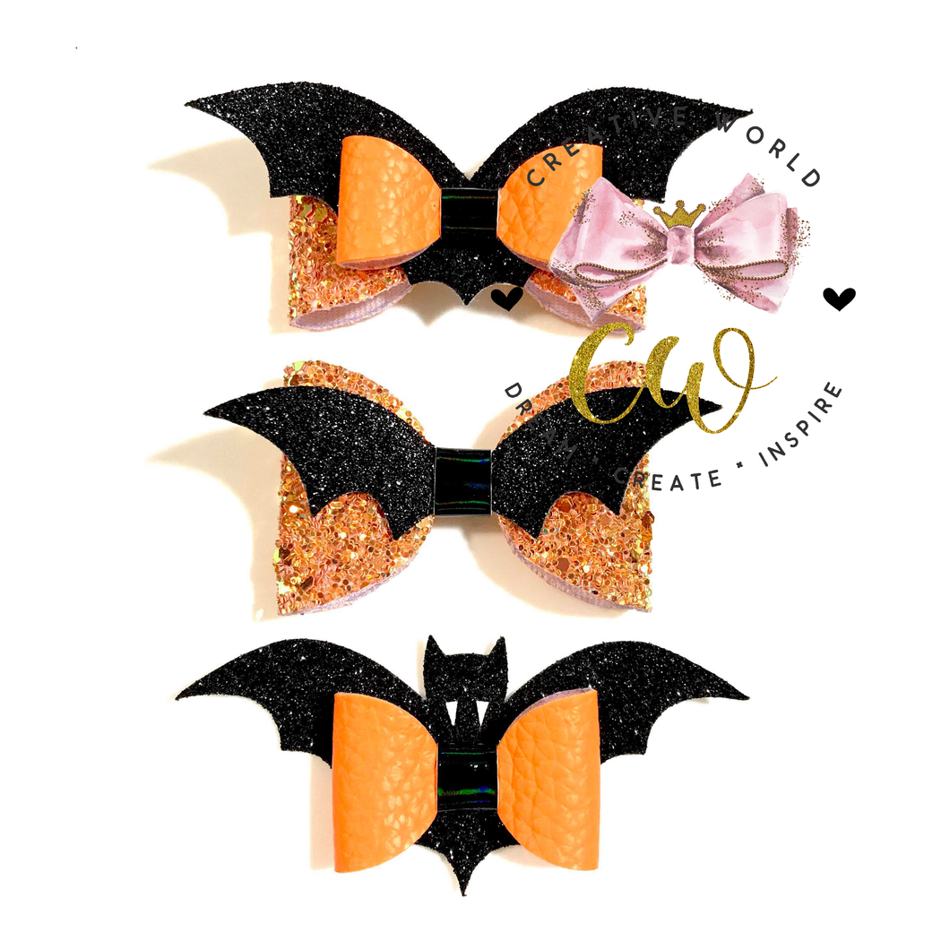 Halloween Hair Bow Template 3 Styles | CWC010