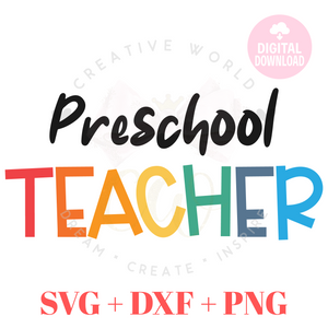 Preschool Teacher svg