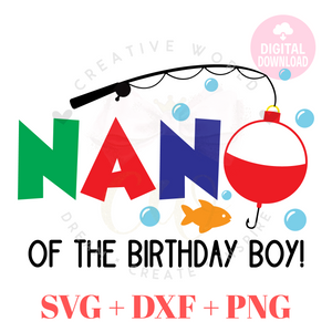 Nano of the Fish One Birthday svg