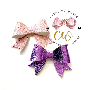 Mini Classic Hair Bow Template | CWC043