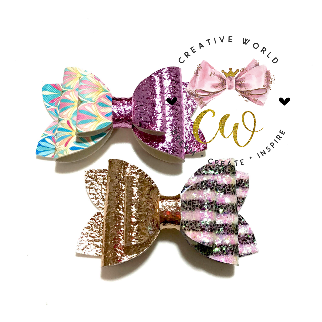 Trendy Split Hair Bow Template | CWC086