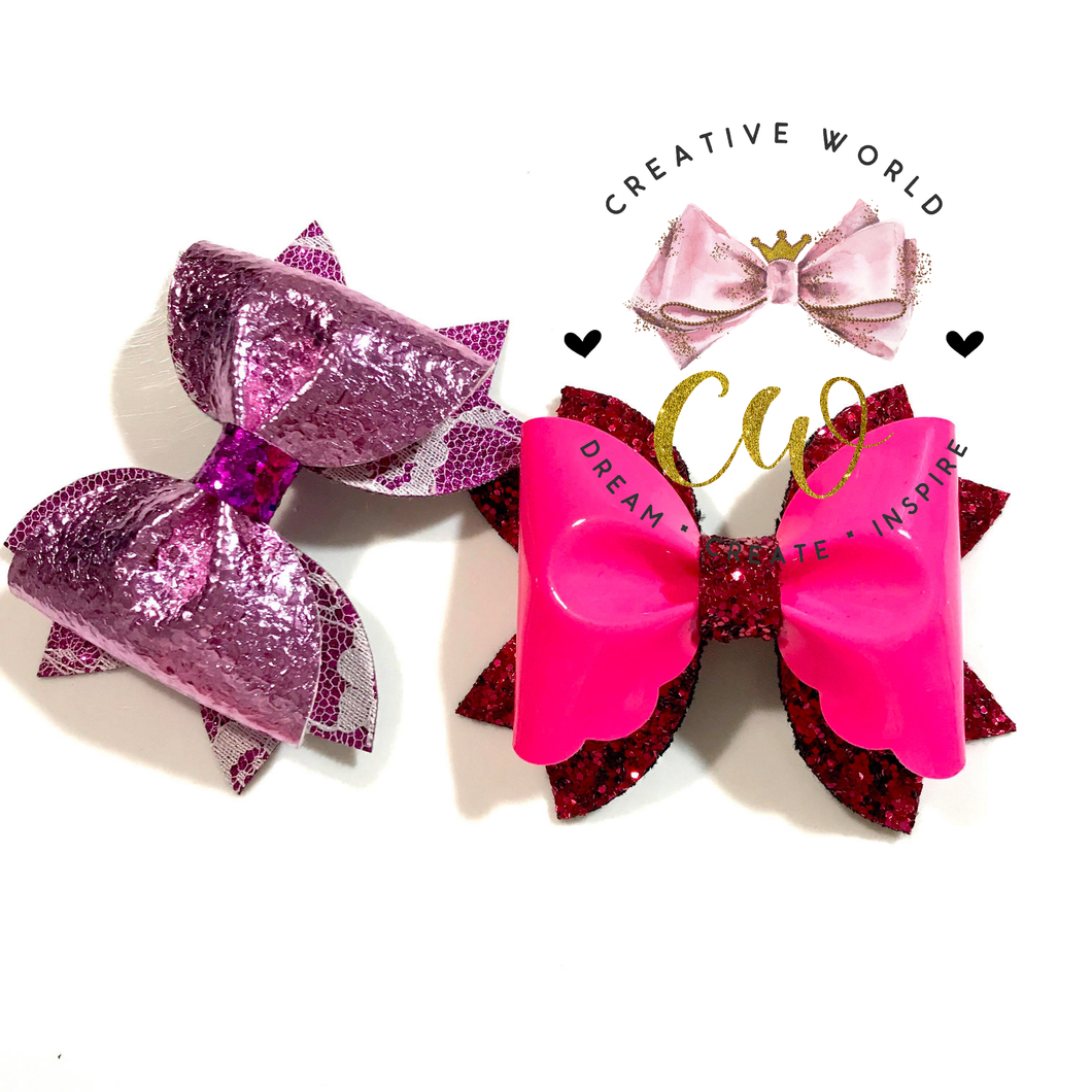 2 in 1 New Classic Pinch Hair Bow Template | CWC076