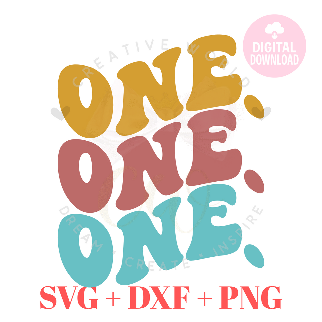 One Birthday svg | Boho Wave