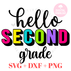 Hello Second Grade svg | Back to School svg