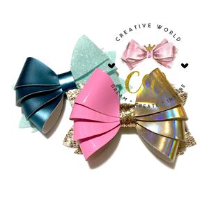 Popular Split 4 Layer Hair Bow Digital Template | CWC016