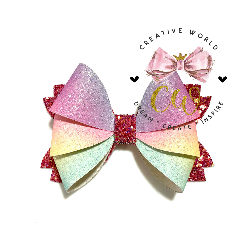 Popular 3 Layers Hair Bow Template | CWC089