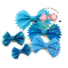 Load image into Gallery viewer, 5 in 1 Zig Zag Pinch Hair Bow Template | CWC009
