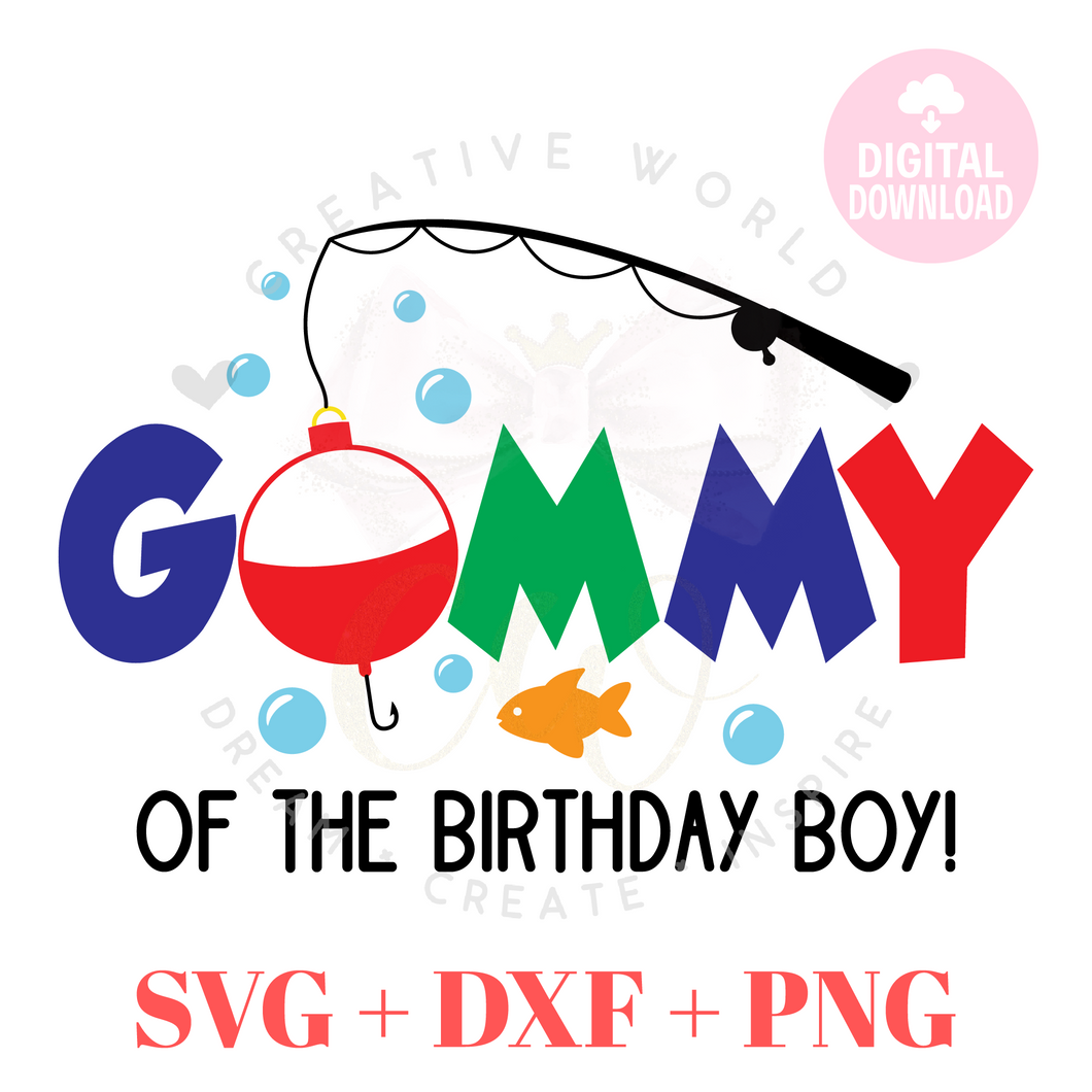 Gammy of the Fish One Birthday svg