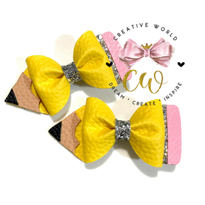 Pencil Pinch Hair Bow Template | CWC080