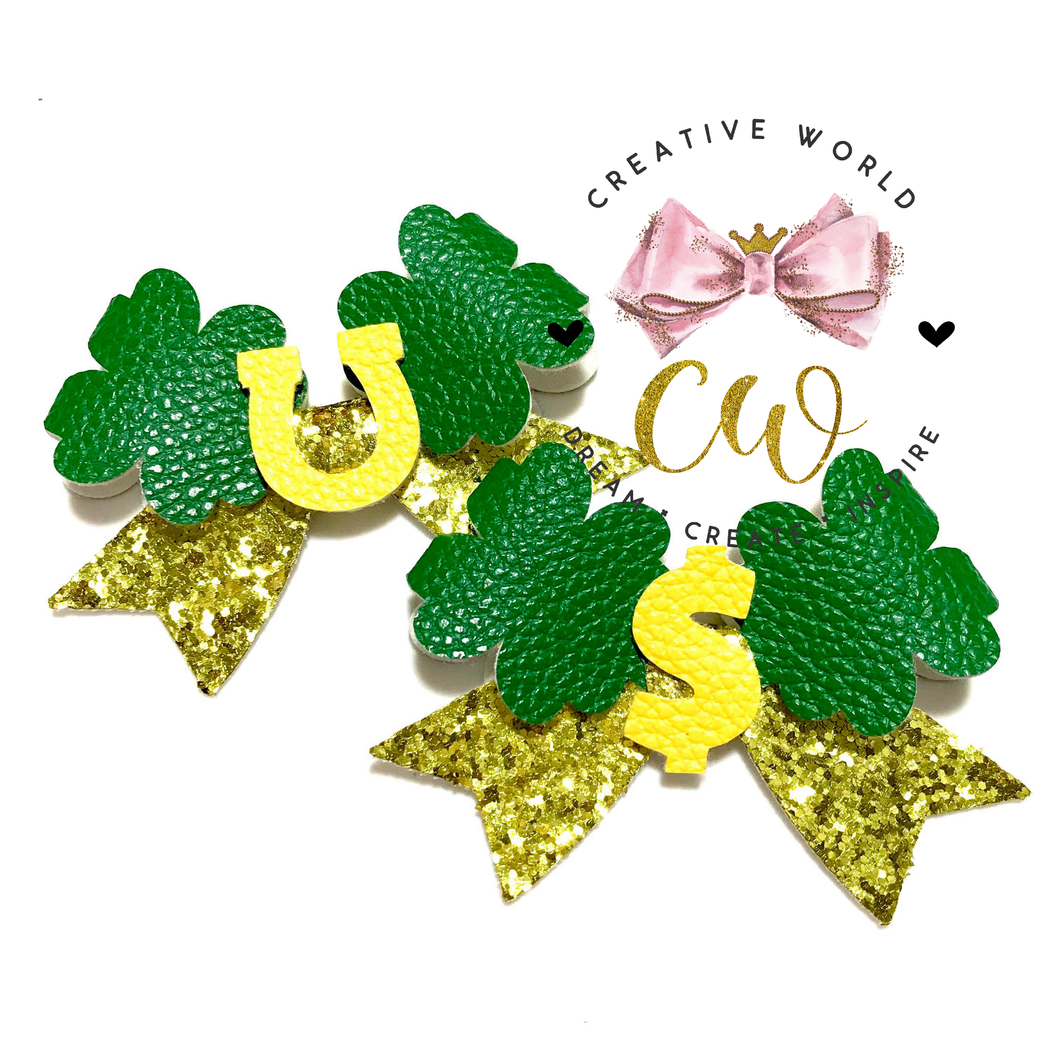 St Patricks Hair Bow Template | CWC117