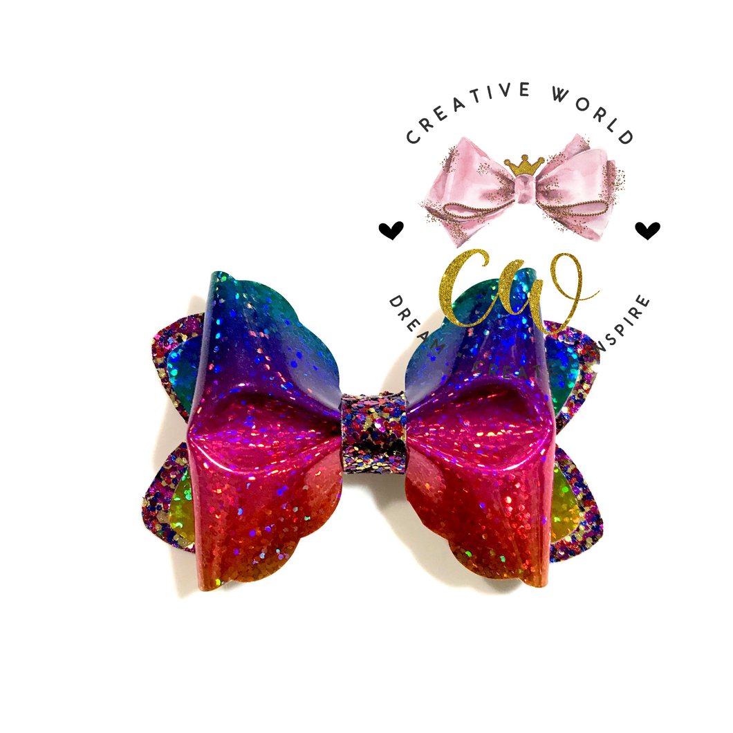 New Trendy Scallop Pinch Hair Bow Template | CWC157