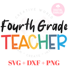 Load image into Gallery viewer, Fourth Grade Teacher svg
