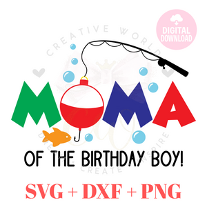 Mama of the Fish One Birthday svg