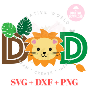 Dad Lion svg | Lion Birthday svg