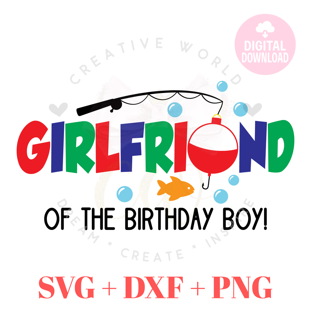 Girlfriend of the Fish One Birthday svg