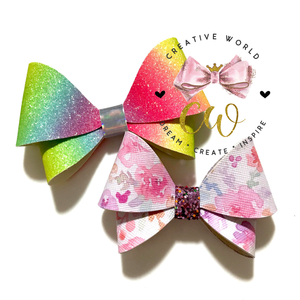 Trendy Hair Bow Template ~ 2 sizes | CWC020