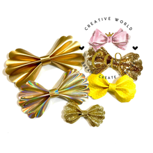 Load image into Gallery viewer, 5 in 1 Scallop Pinch Hair Bow Template | CWC008
