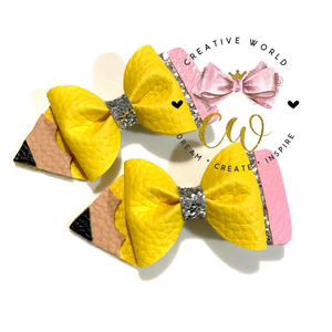 Pencil Pinch Hair Bow Template | CWC080