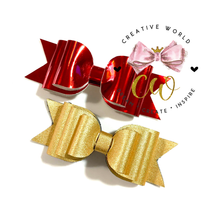 Load image into Gallery viewer, 2 in 1 Classic 2 layers and 3 layers Hair Bow Template | CWC005
