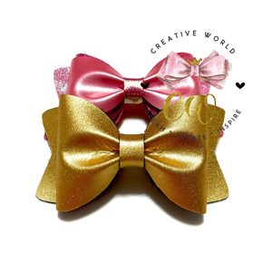 2 in 1 Trendy Pinch Hair Bow Template | CWC002