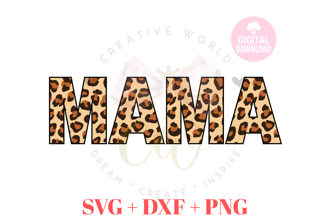 Mama Leopard sag | Mama svg | Leopard svg | Mama svg