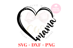 Mama Heart svg | Heart svg | Mama  svg