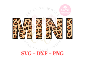 Mini Leopard sag | Mini svg | Leopard svg | Mini svg