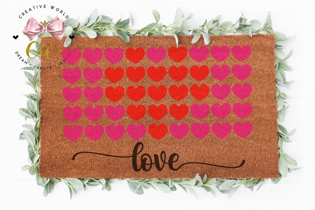 Love Doormat svg | Valentine's Day Doormat svg | Home Decor svg