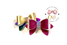 Load image into Gallery viewer, 2 in 1 Mini Classic Hair Bow Template | CWC044
