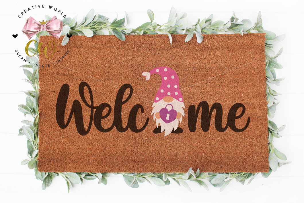 Welcome Heart Doormat svg | Welcome svg | Home Decor svg