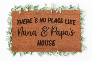 There's no place like Nana and Papa's House Doormat svg | Hello svg | Welcome svg | Doormat svg | Home Decor svg