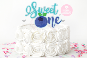 Sweet One SVG | Blueberry One SVG | My 1st Birthday SVG