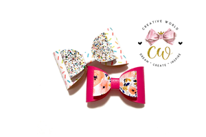 Simple Hair Bow Template | CWC136