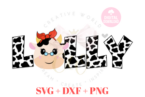 Lolly of the Birthday Boy or Girl SVG | Cow SVG | Cow Birthday SVG