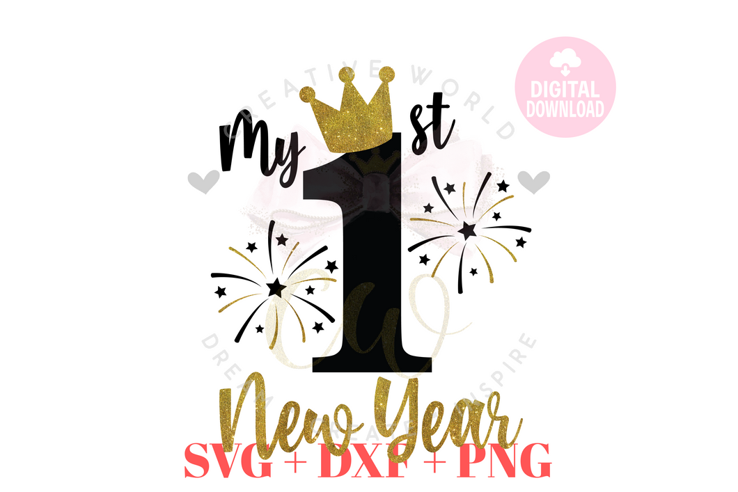 Baby 1st New Year SVG | First New Year SVG