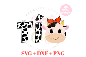 Tia / Tio of the Birthday Girl SVG | Cow SVG | Cow Birthday SVG