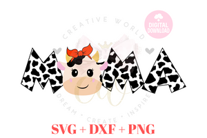 Mama of the Birthday Boy or Girl SVG | Cow SVG | Cow Birthday SVG